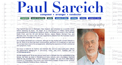 Desktop Screenshot of paulsarcich.com